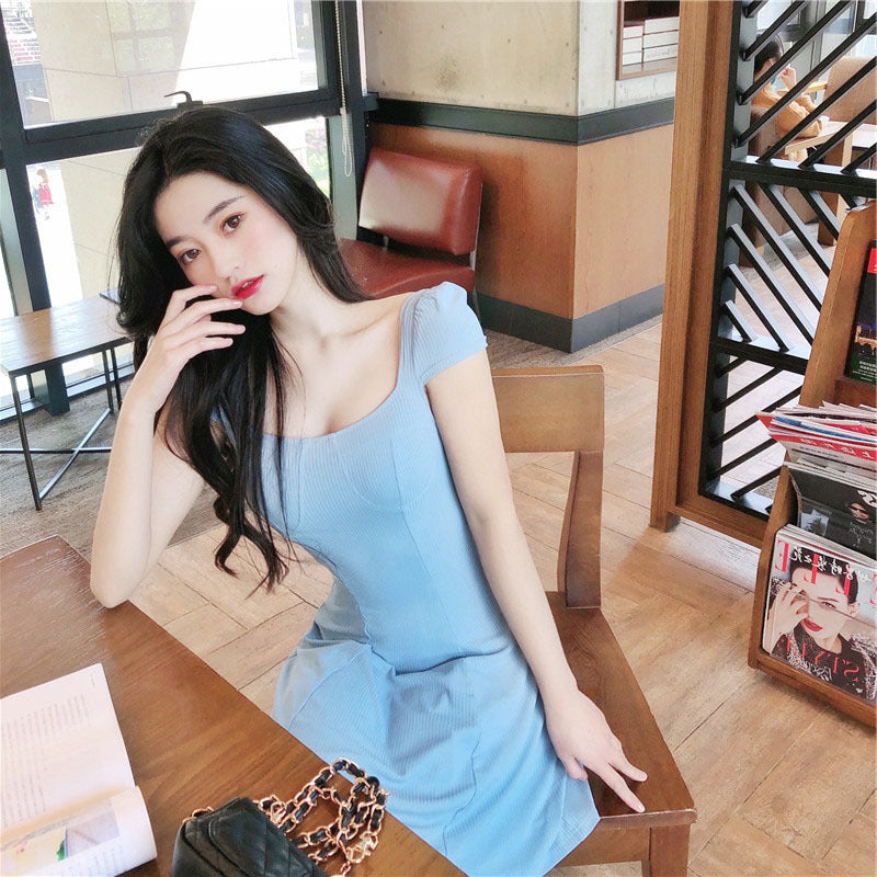 French Bellflower Waist Dress Women