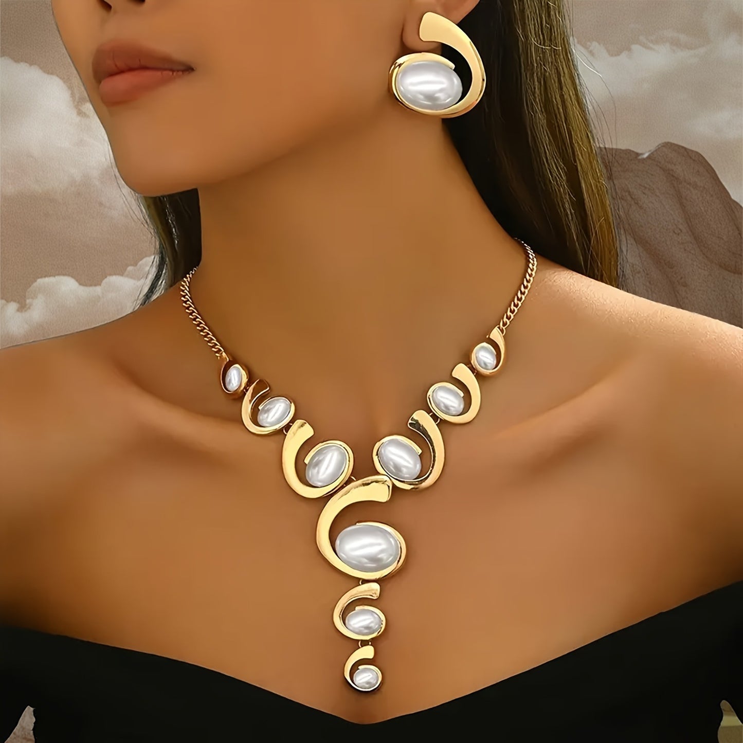 Snail Shape Exaggerated Trend Earrings Personality Design Suit