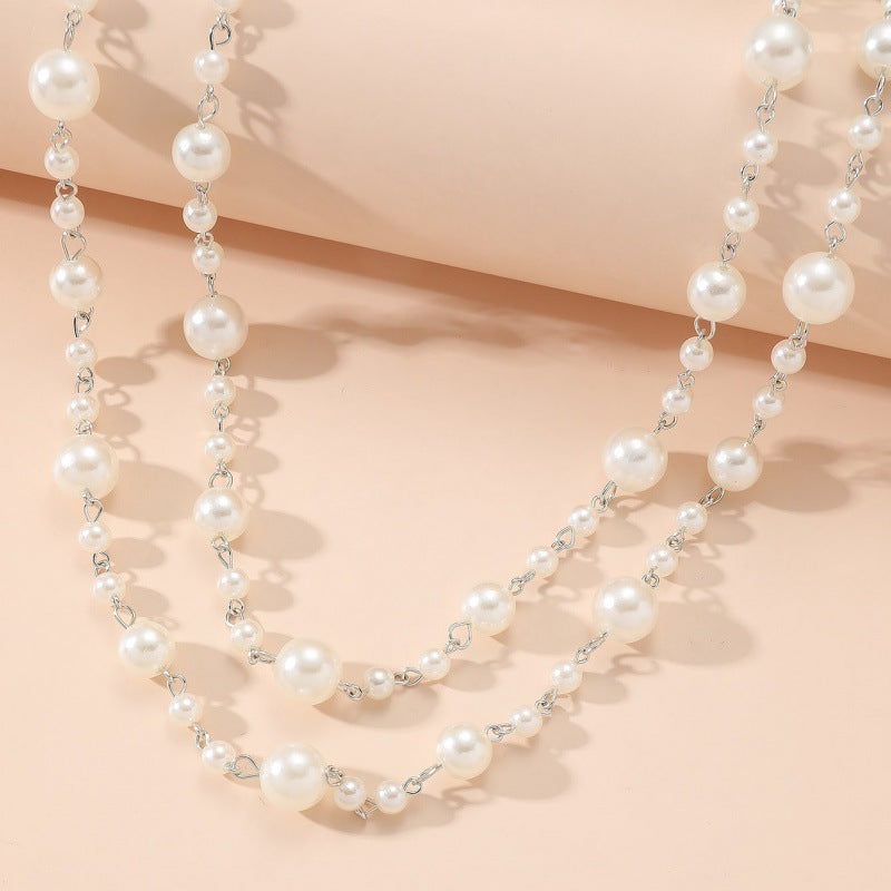 Pearls Necklace Ornament Niche All-matching