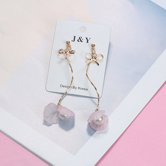 Simple and versatile long earrings women