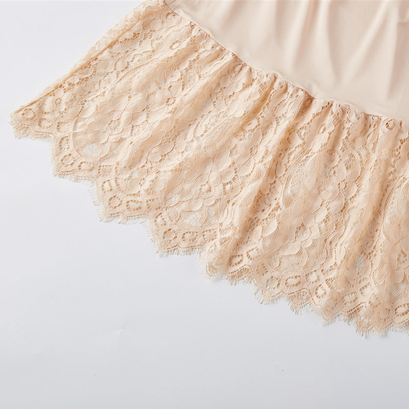 Lace cutout skirt