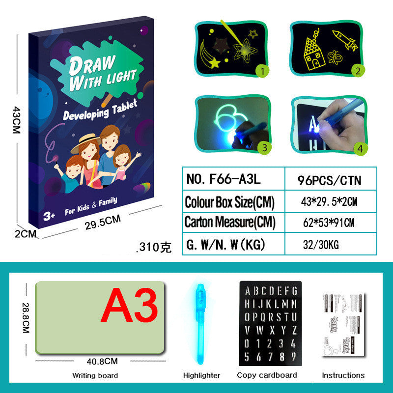 Children's Glowing Graffiti Drawing Board