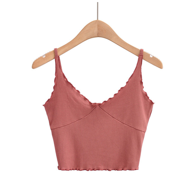 New Slim Fungus Lace Short Thin Camisole
