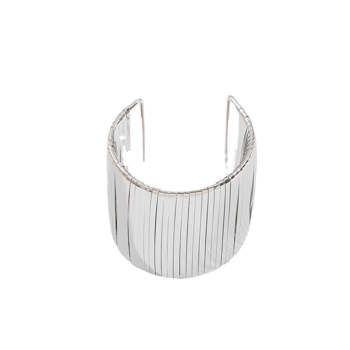 Fashion Wide Surface Alloy Bracelet Glossy