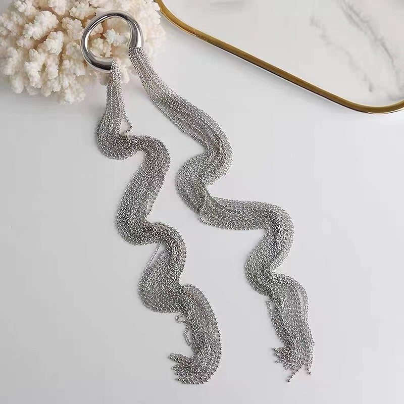 Fashion Designer Style Long Tassel Chain