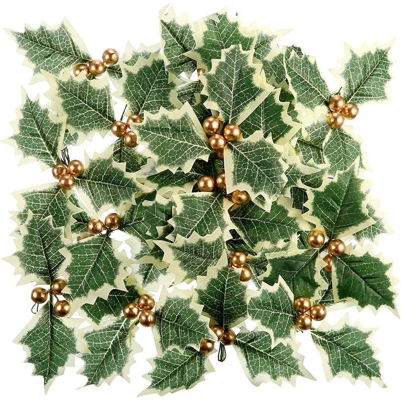Christmas Leaves Plus Red Fruit Christmas Tree Decorations