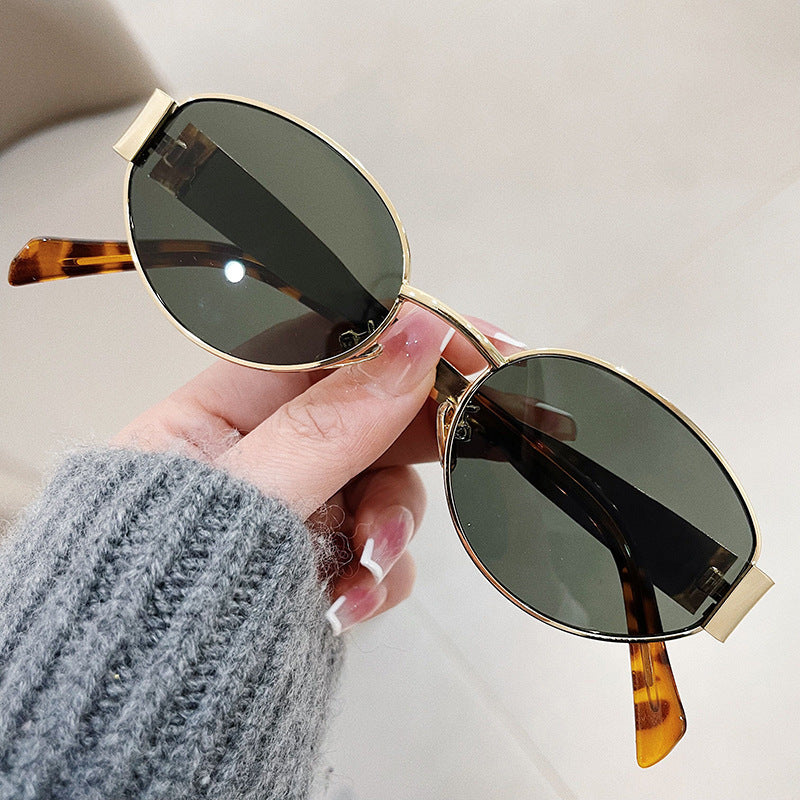 New Retro Oval Frame Glasses
