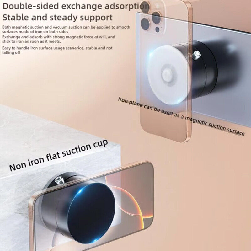 NEW Vacuum Magnetic Suction Cup Car Phone Holder Stand Car Mount 360 Rotation