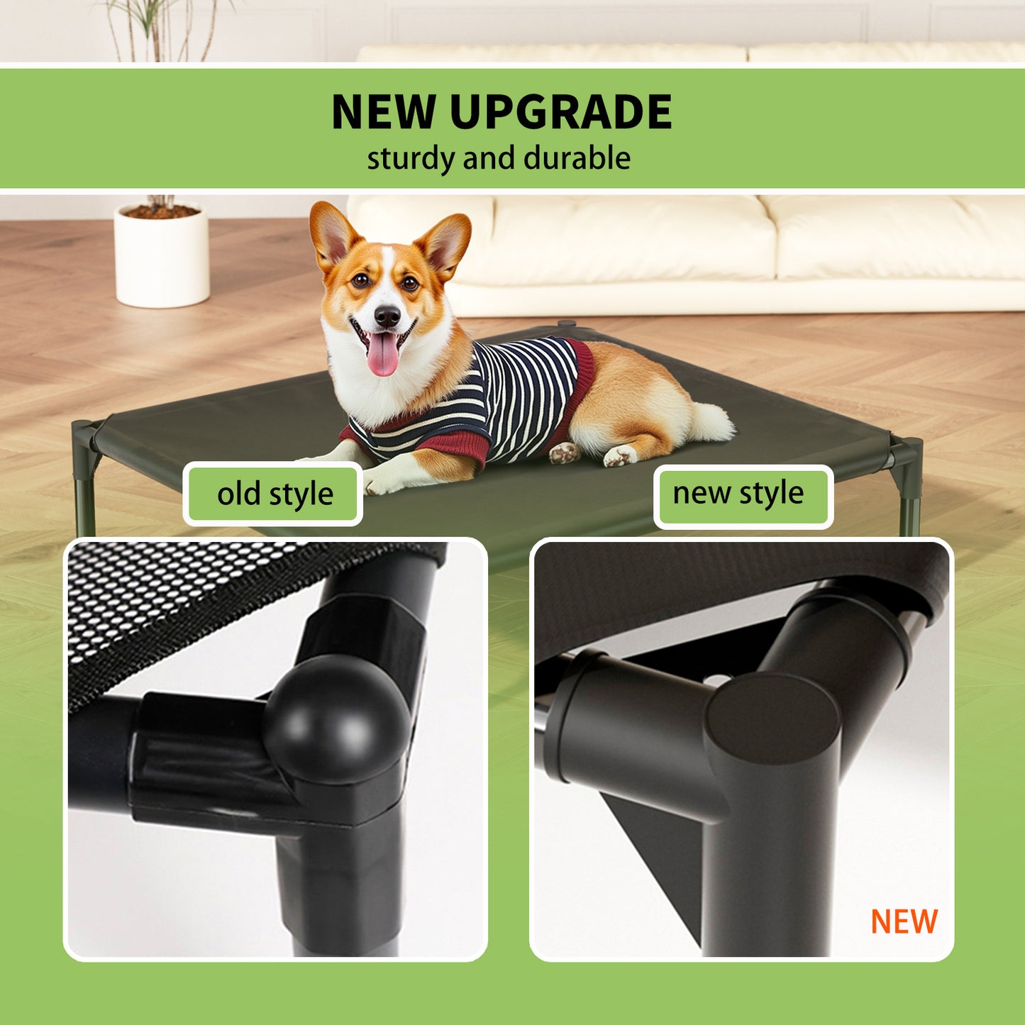 The Bi-material Pet Bed Is Of Your Choice,The Detachable Design Of The Oxford Cloth And Breathable Mesh Pet Bed Combines The Characteristics Of Breathable, Waterproof And Odorless To Create A Comforta
