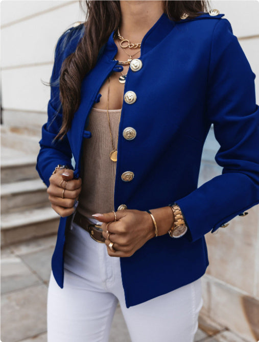 Long-sleeved Slim-breasted Small Blazer