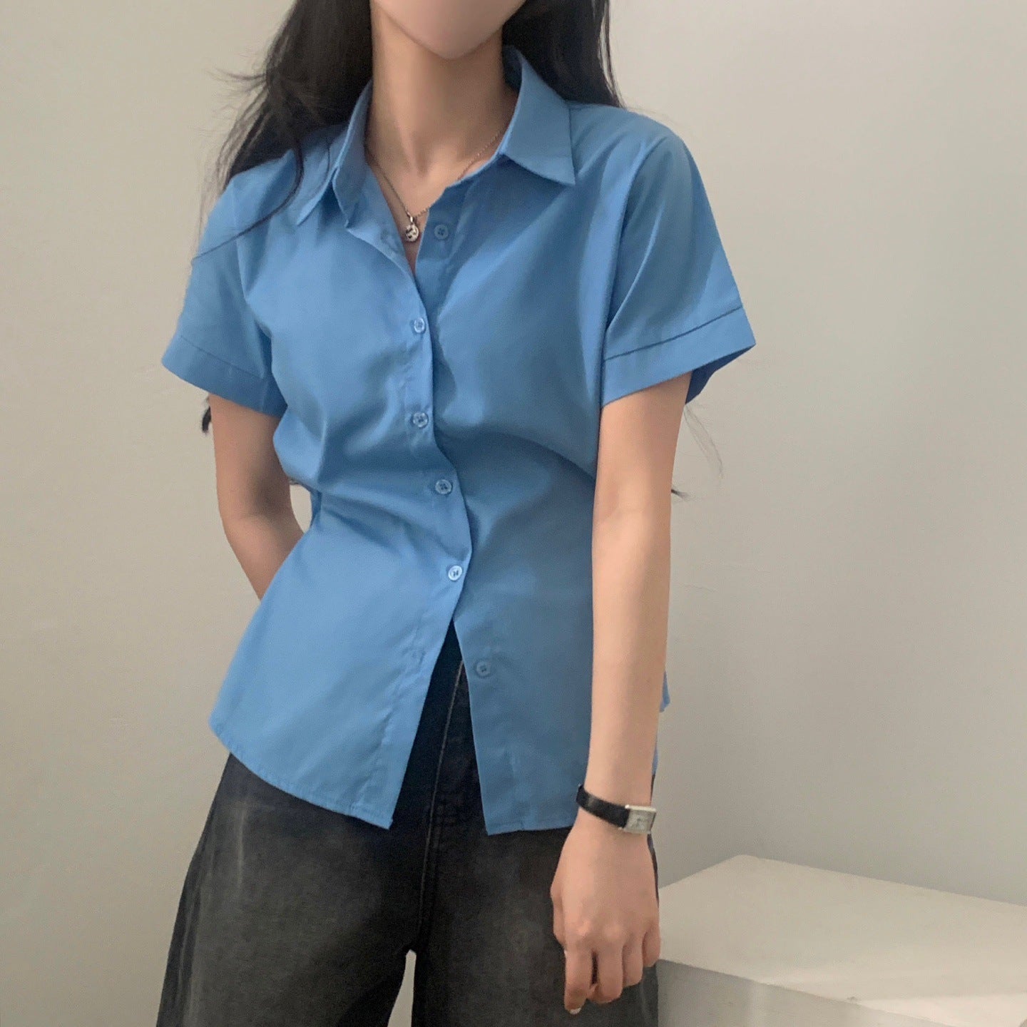 Short Sleeve Shirt Outer Wear Stylish Shirt