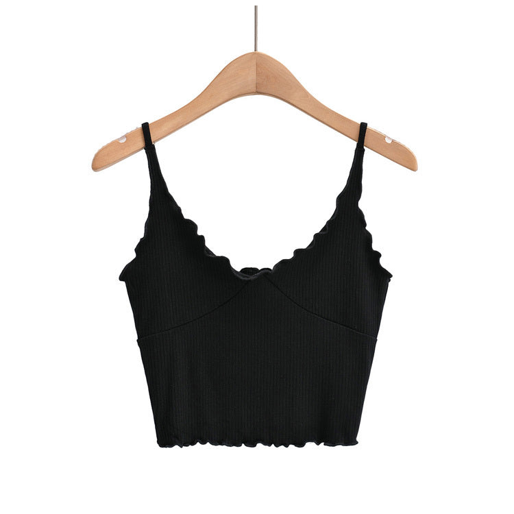New Slim Fungus Lace Short Thin Camisole