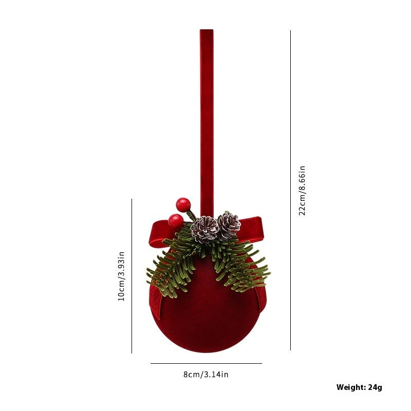 Exquisite Christmas Shop Windows Tree Hanging Decorations Ornaments Festival Party Atmosphere Decoration Props Christmas Bells