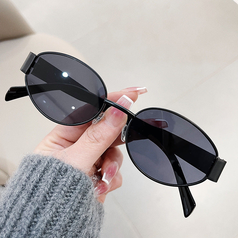 New Retro Oval Frame Glasses