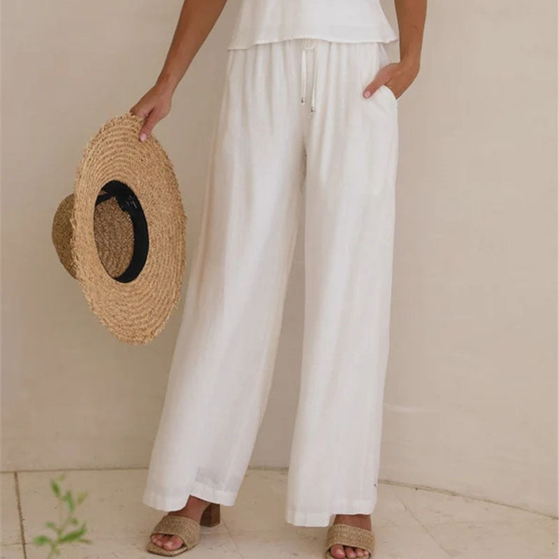 Solid Casual Women's Loose Pants
