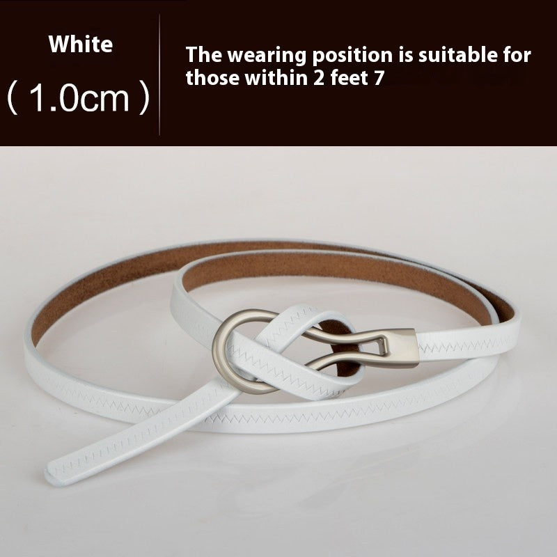 Cowhide Belt Women's Belt Fashion